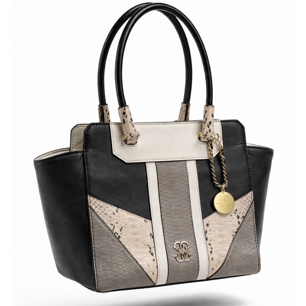 Elegant Black and Cream Handbag